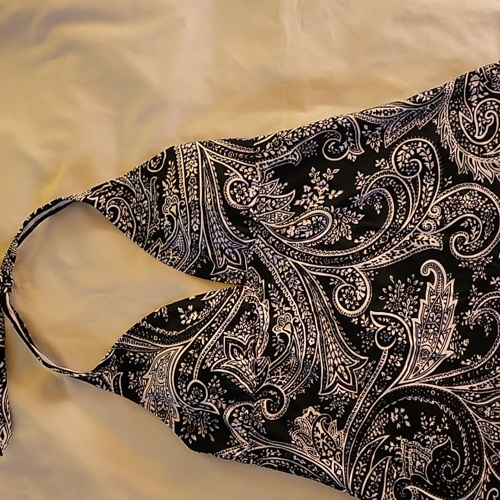 Chaps swim halter top NWOT